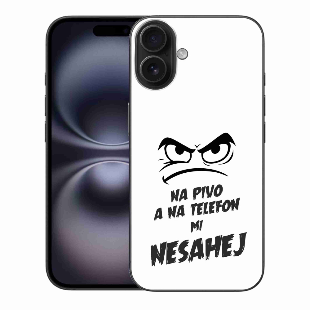 Gél borítás mmCase iPhone 16 Plus készülékhez - sör motívum 2 fehér háttér