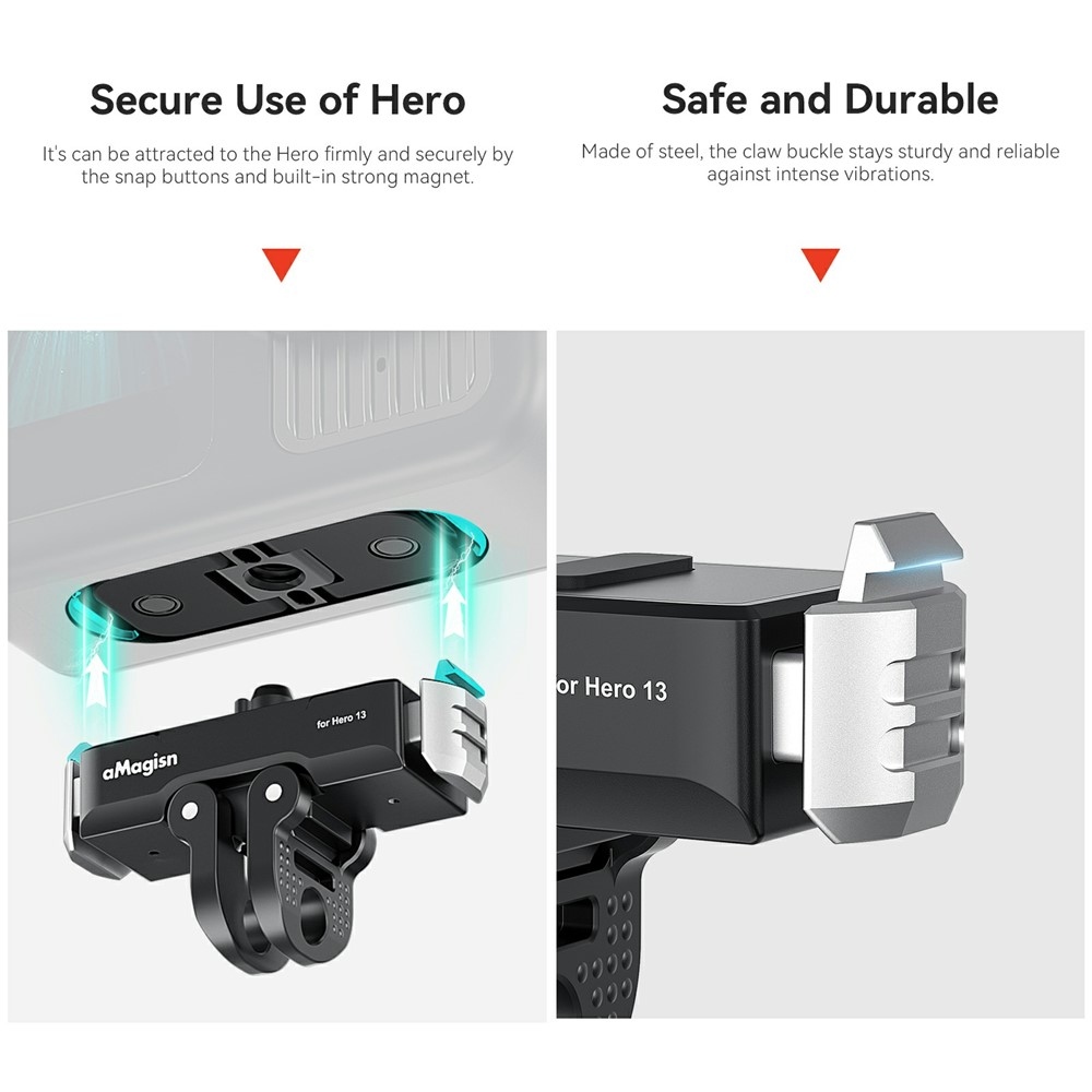 AMAGISN mágneses fém gyorskioldós tartó GoPro Hero 13 kamerához