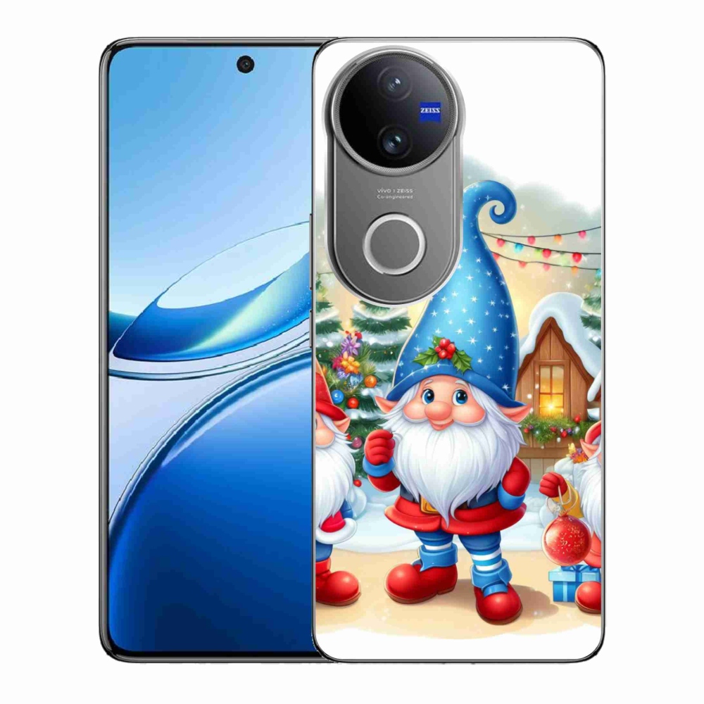 Gél borítás mmCase a Vivo V50 5G készülékhez - Karácsonyi manók