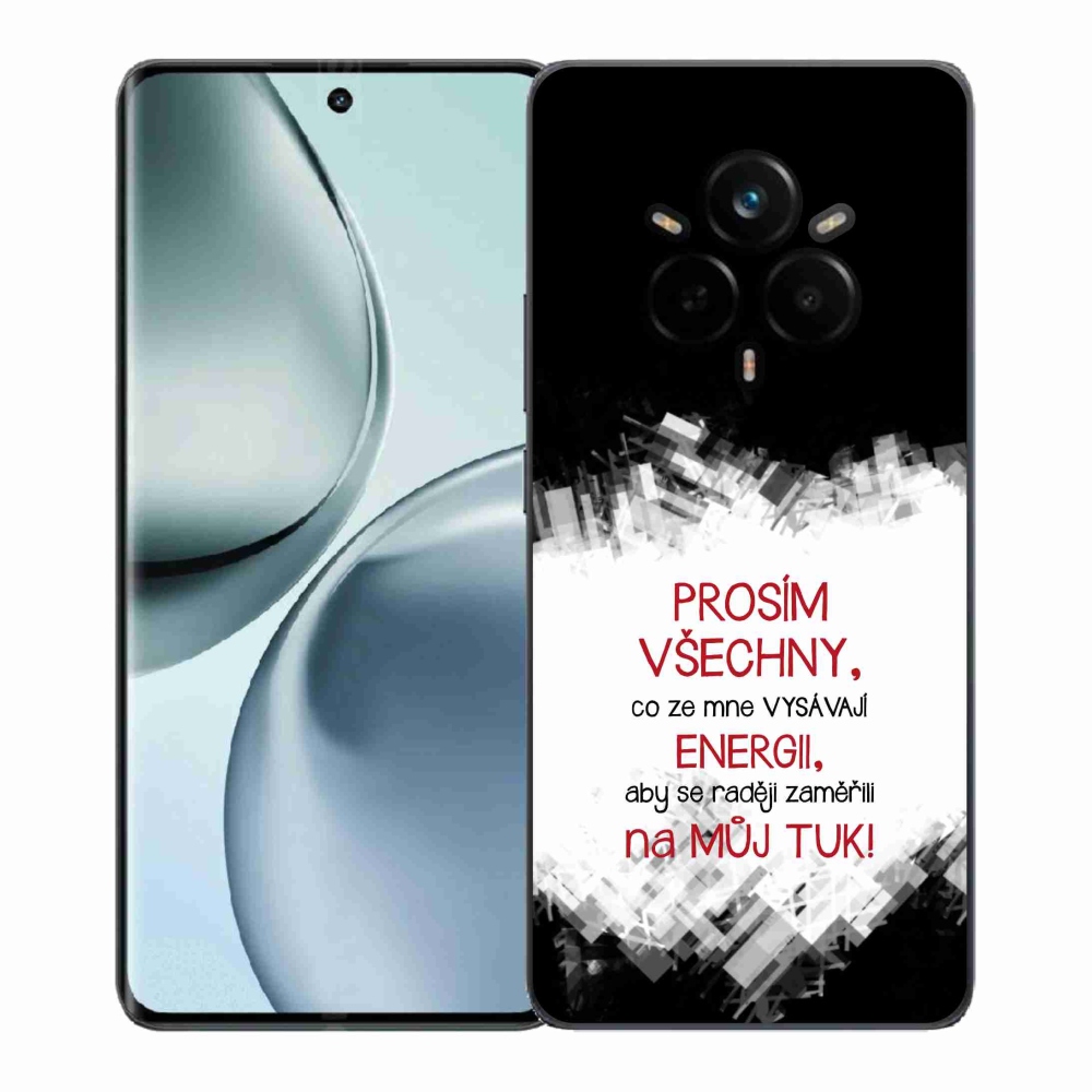 Gél borító mmCase a Realme 14 Pro+ 5G készülékhez - vicces szöveg 1 piros