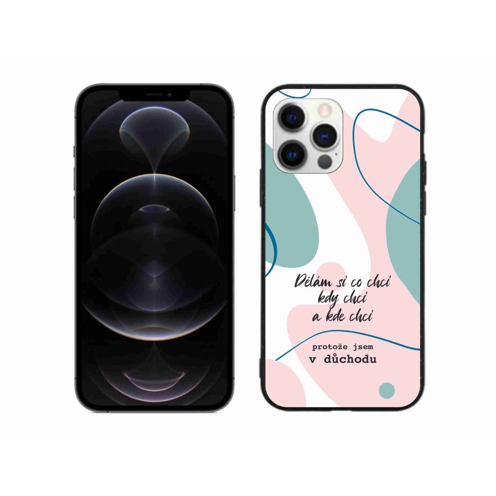 Gél borítás mmCase iPhone 12 Pro Max készülékhez - vicces szöveg 10 fehér háttér