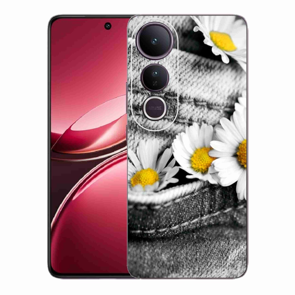 Gél védőburkolat mmCase a Vivo V50 Lite 4G/5G készülékhez - margaréták