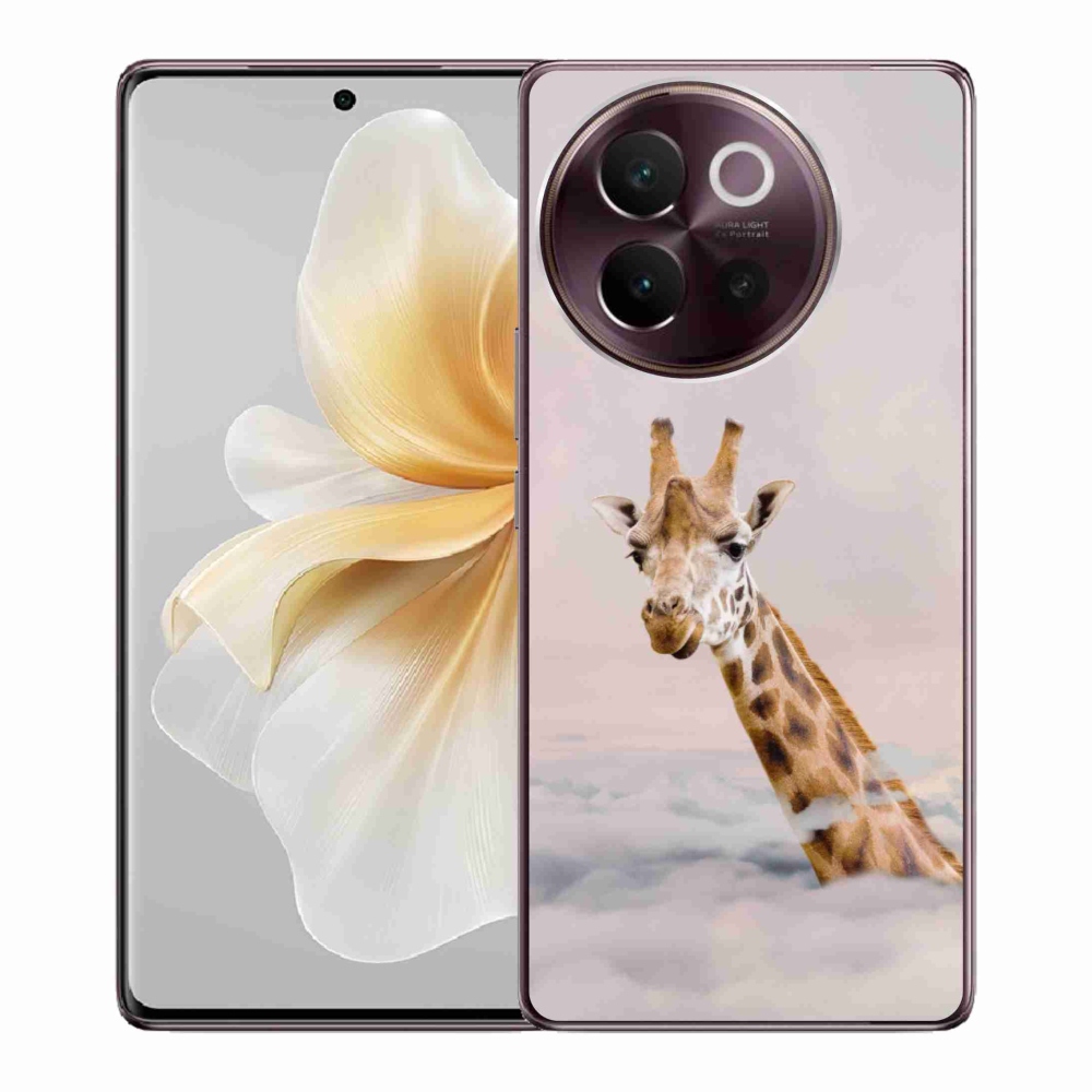 Gélburkolat mmCase a Vivo V40 Lite 5G-n - zsiráf a felhőkben