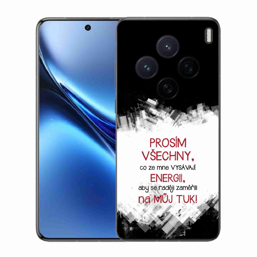 Gél borító mmCase a Vivo X200 5G-hez - vicces szöveg 1 piros