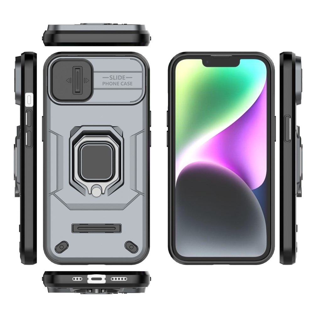 Ütésálló borítás iPhone 15 készülékhez - szürke