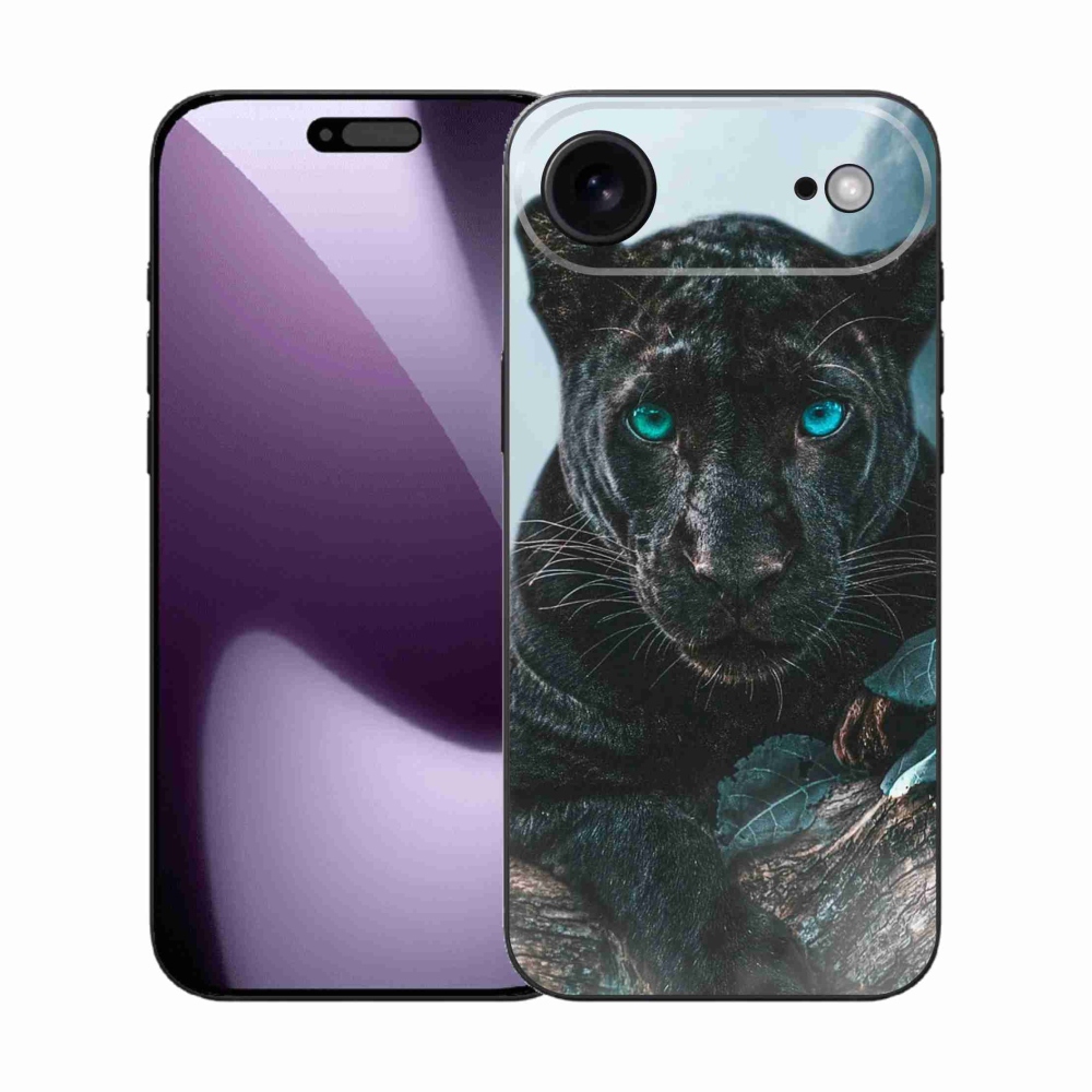 Zselés borítás mmCase iPhone 17 Air készülékhez - fekete párduc