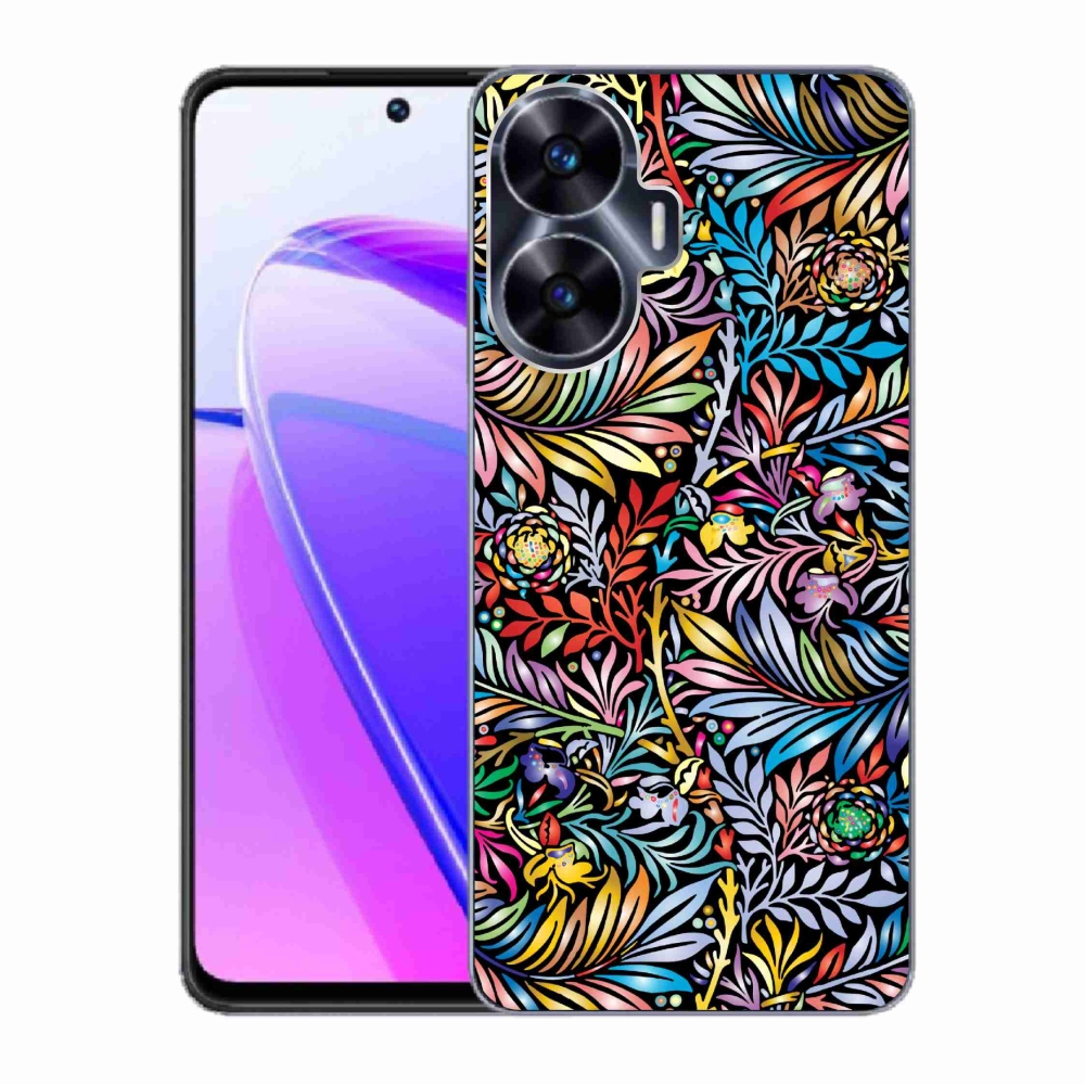 Gél borító mmCase a Realme C55 készülékhez - virágok 5