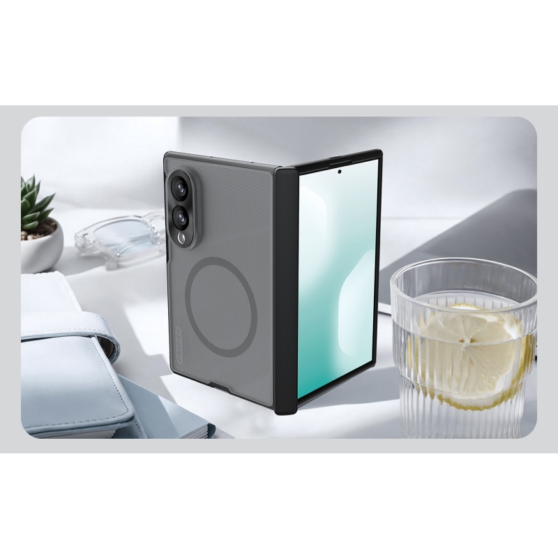 Nillkin Super Frosted FOLD mágneses hátlap a Samsung Galaxy Z Fold 8-hoz, fekete