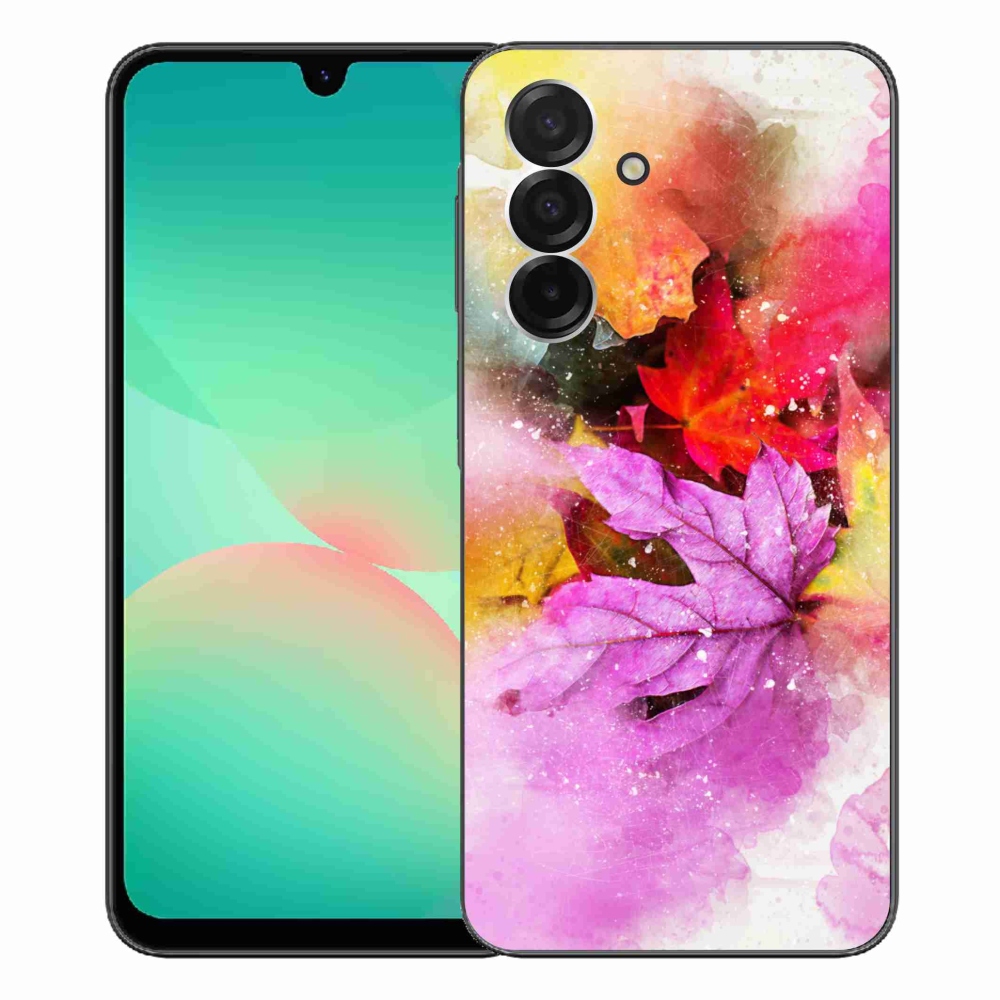 Gél borító mmCase Samsung Galaxy A26 5G - színes levelek - Samsung Galaxy A26 5G - színes levelek
