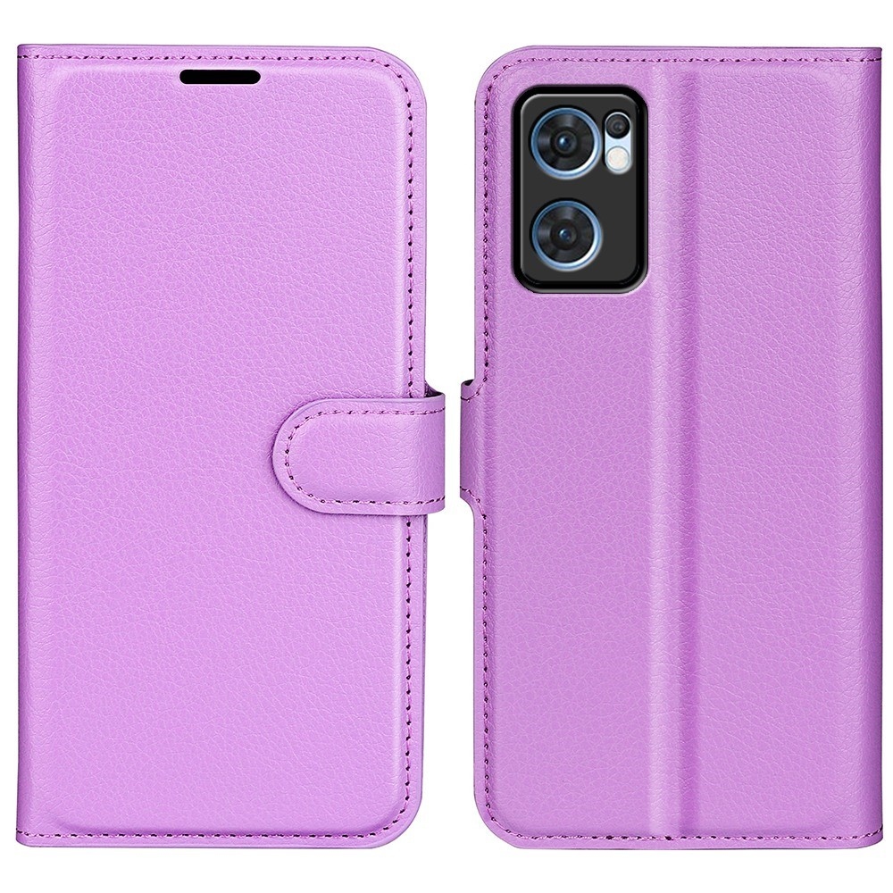 Litchi könyv tok Oppo Find X5 Lite készülékhez - lila