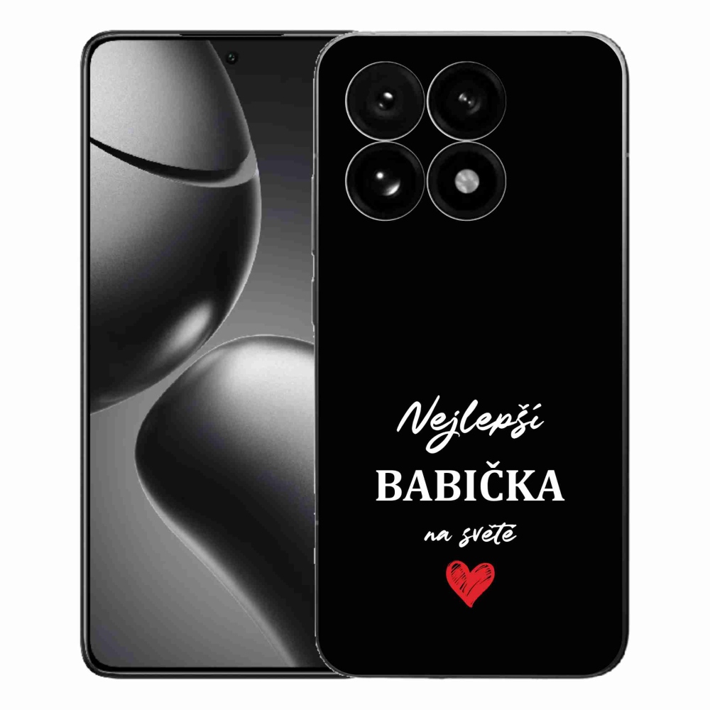 Gél borító mmCase a Xiaomi 15T-hez - a legjobb nagymama 1 fekete háttérrel