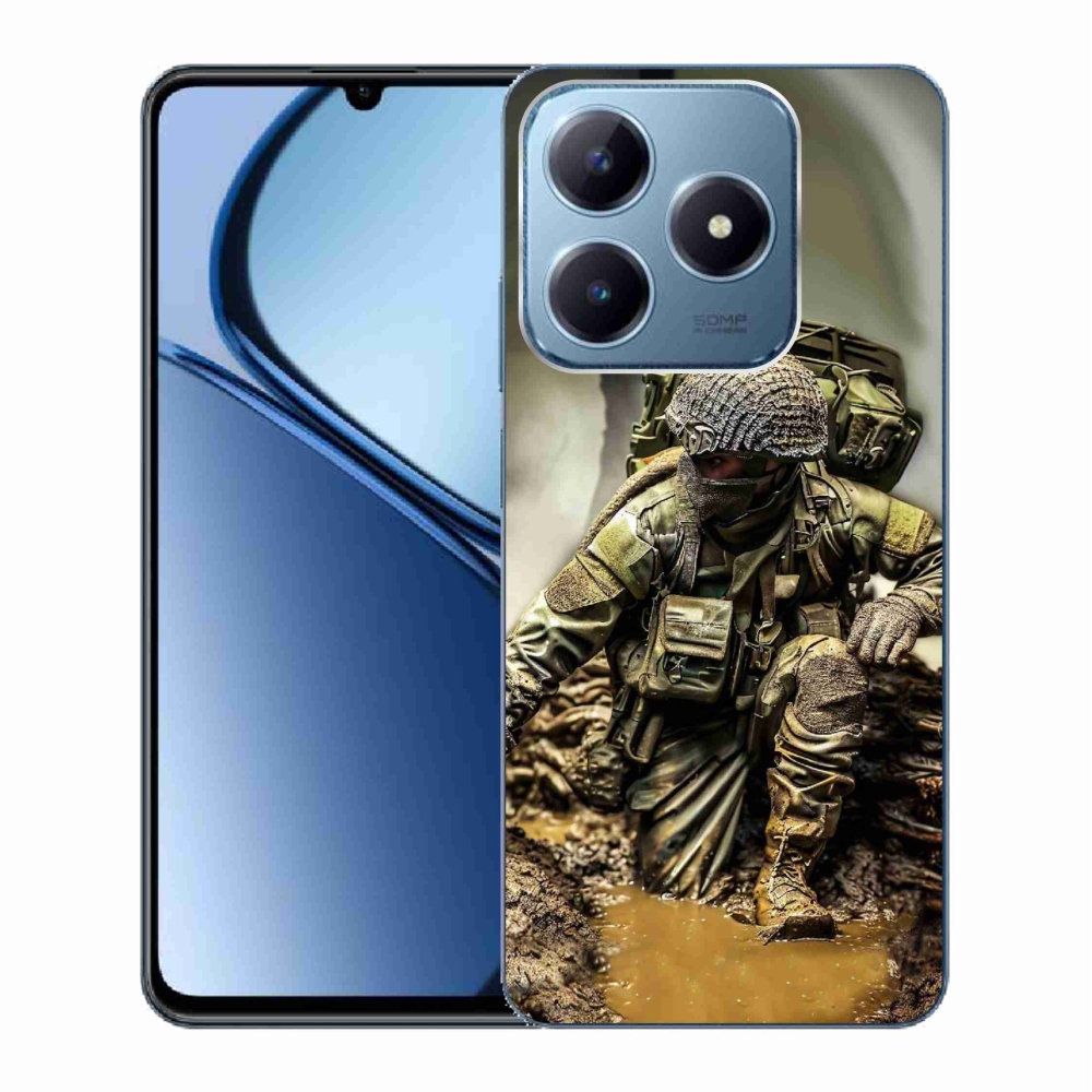 Zselés borítás mmCase a Realme C63 készülékhez - katona