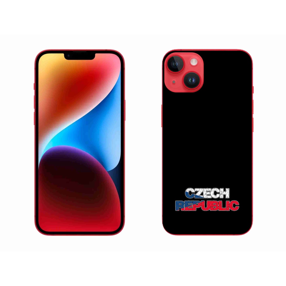 Zselés borítás mmCase iPhone 14 Plus készülékhez - Csehország fekete háttér