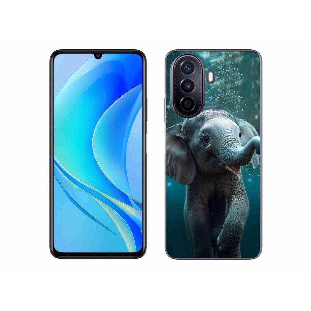 Gél borítás mmCase a Huawei Nova Y70 készülékhez - elefánt a víz alatt