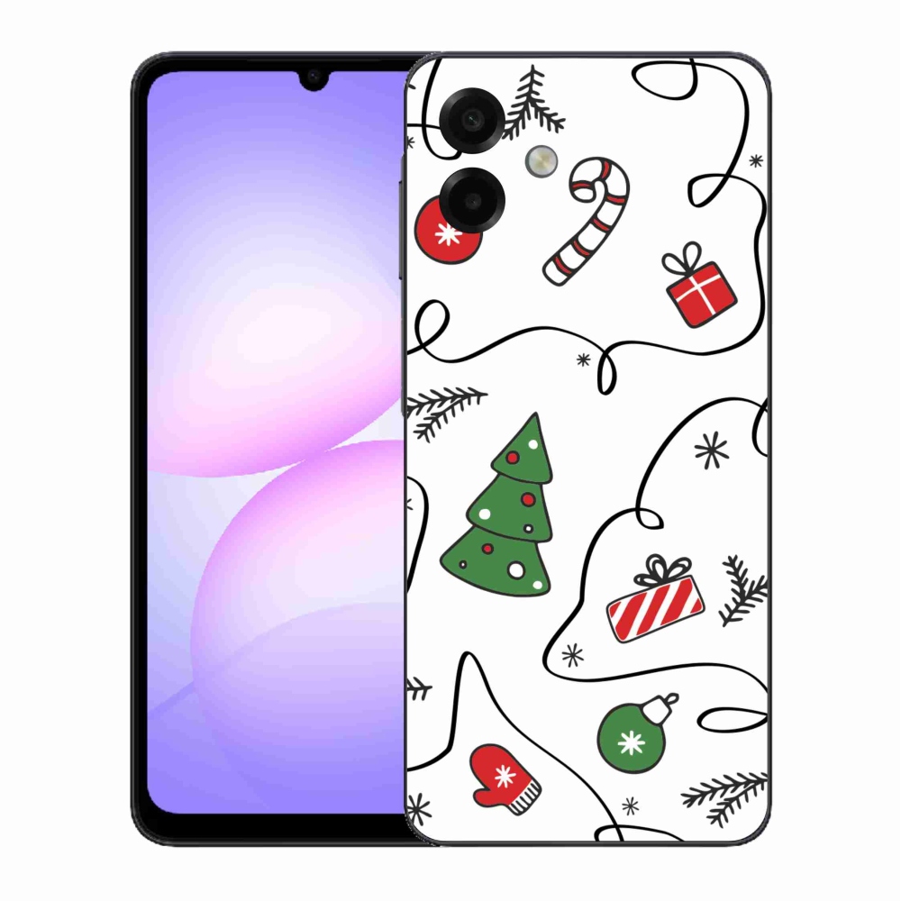 Gél borítás mmCase Samsung Galaxy A07 4G - Karácsonyi motívumok