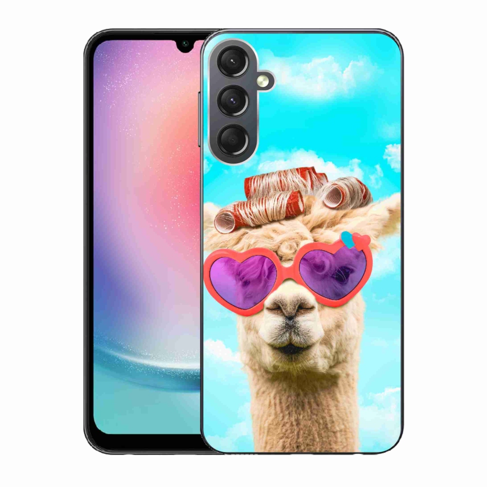 Zselés borítás mmCase Samsung Galaxy A24 készülékhez - szemüveges láma