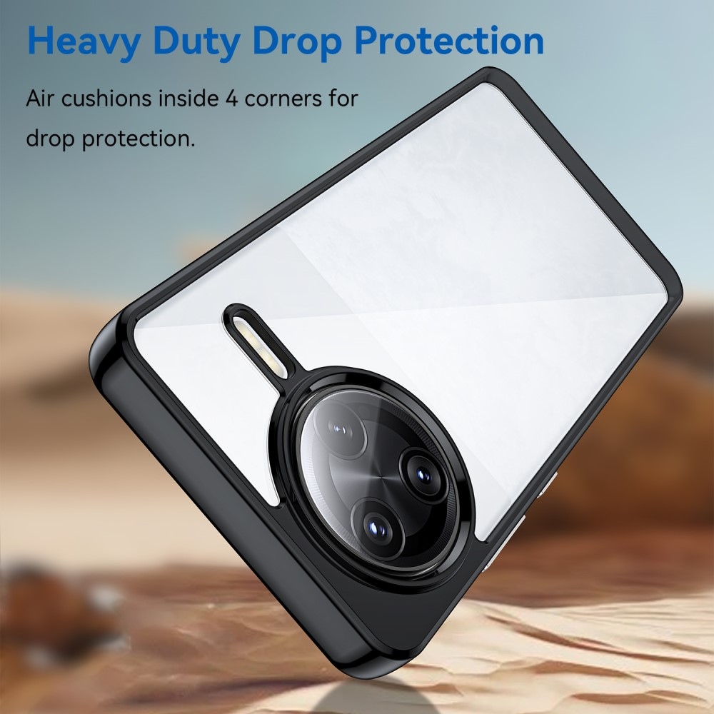 Gél tok fix hátlappal a Xiaomi Poco F7 Ultra számára - fekete