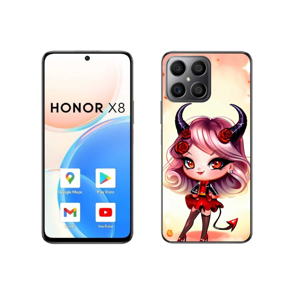 Gél borítás mmCase a Honor X8 4G-hez - rajzfilmördög