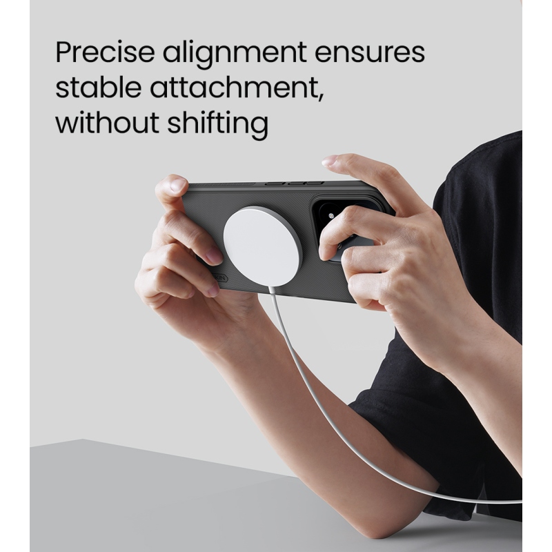 Nillkin Super Frosted PRO mágneses hátlap a Xiaomi 17T Pro-hoz, fekete