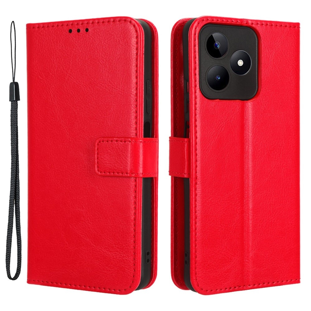 Őrült könyvtáska a Realme Note 50-hez - piros