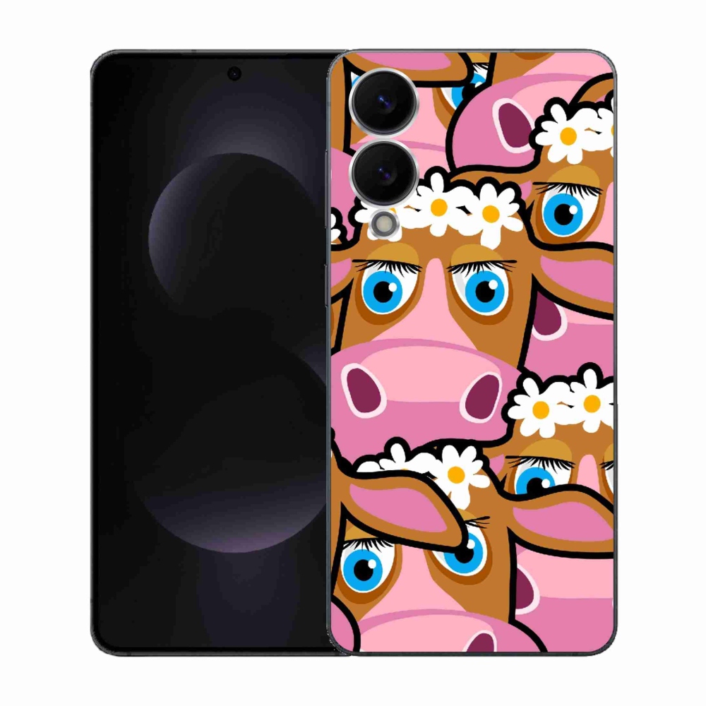 Gél borítás mmCase Samsung Galaxy S25 Edge készülékhez - rajzfilmtehenek