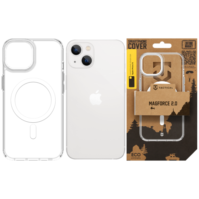Tactical MagForce 2.0 tok az Apple iPhone 14-hez, ezüst színben