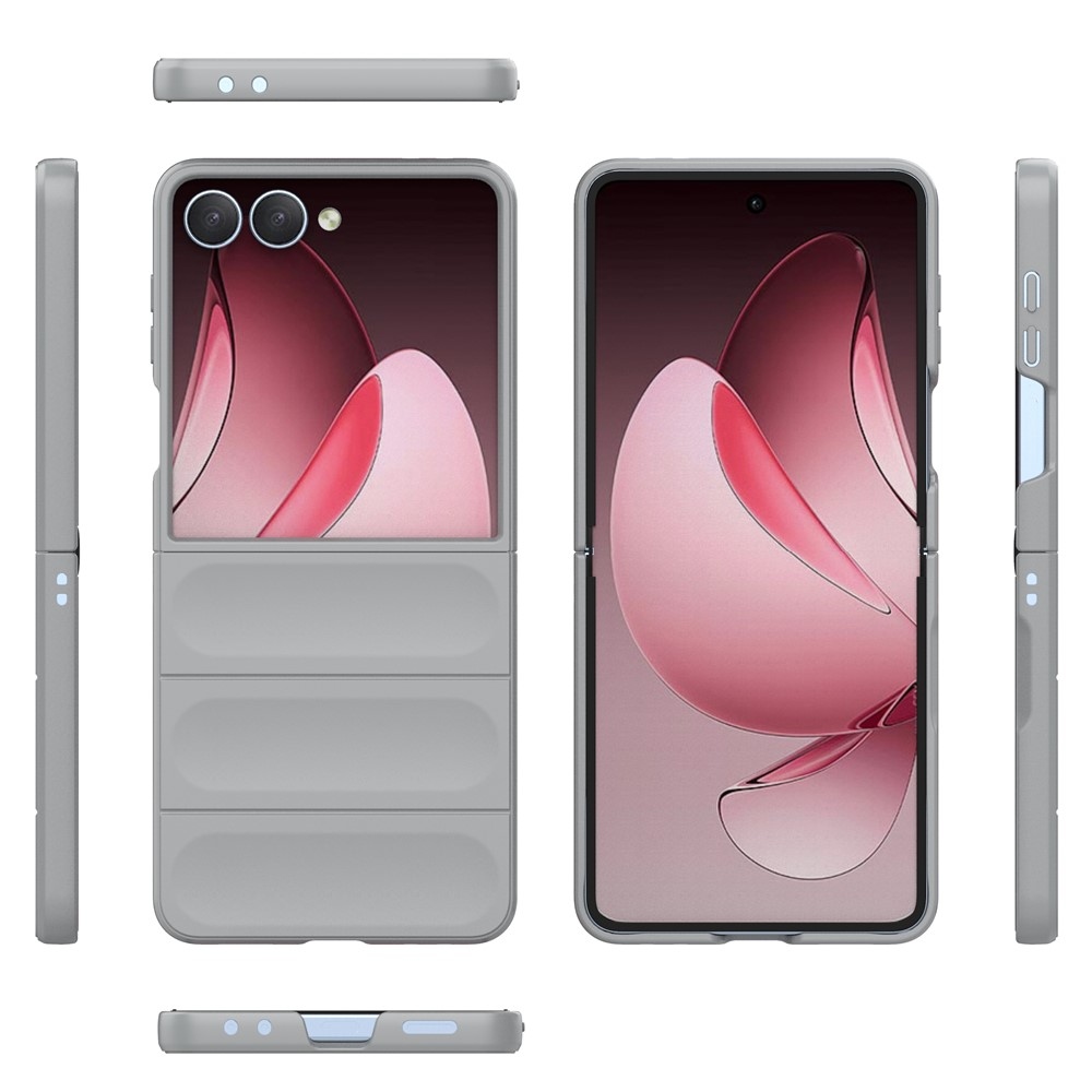 Rugg tartós zselés tok Samsung Galaxy Z Flip7 5G készülékhez - világosszürke