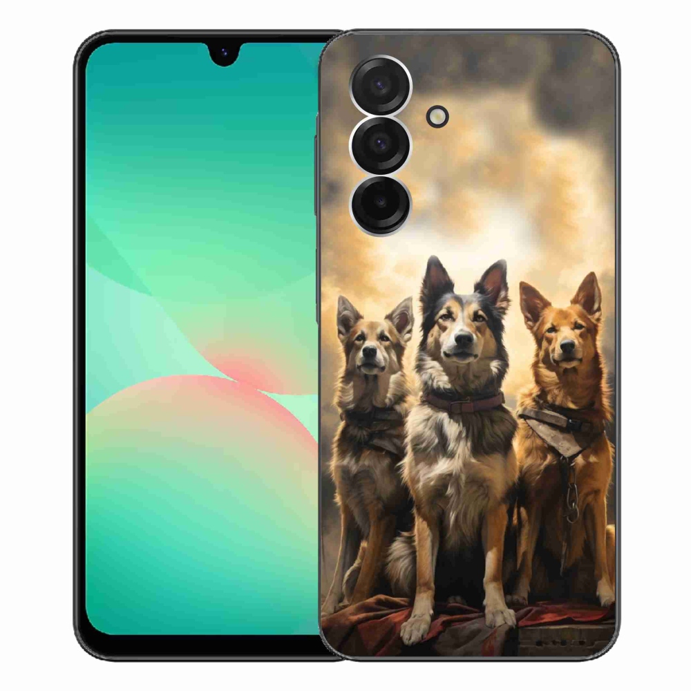 Zselés borítás mmCase Samsung Galaxy A26 5G - három kutya