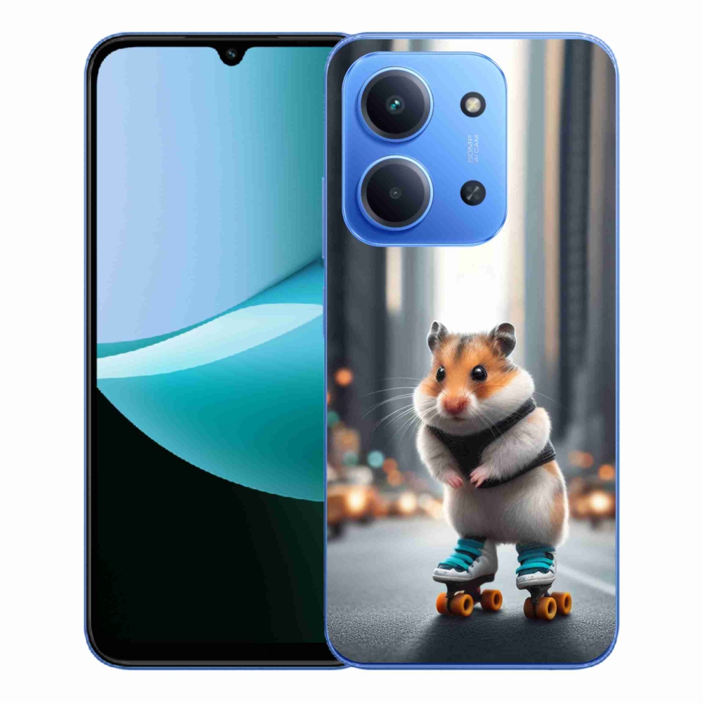 Gél borítás mmCase a Xiaomi Redmi 15C 4G/5G (173mm) - hörcsög a korcsolyán