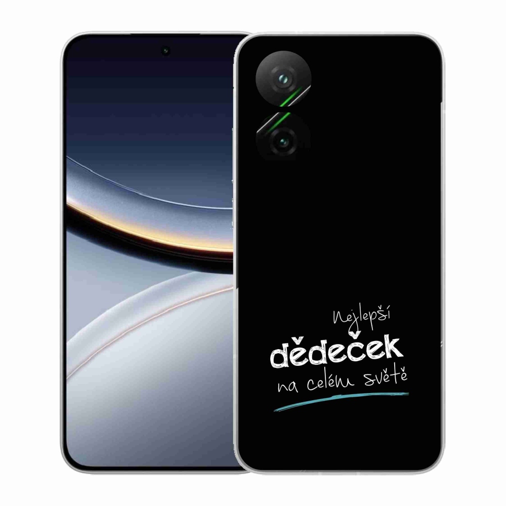 Gél borító mmCase a Xiaomi Poco F7 5G-n - a legjobb nagypapa 3 fekete háttérrel