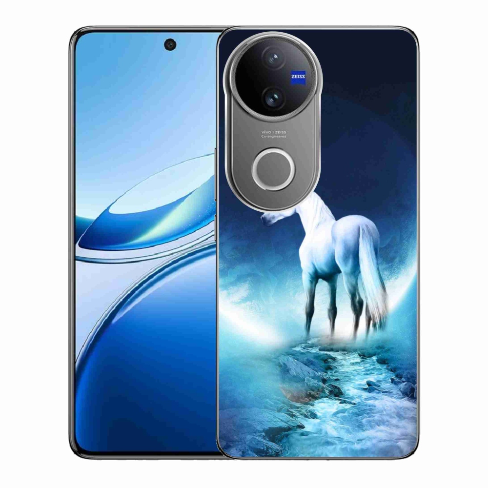 Zselés borítás mmCase a Vivo V50 5G készülékhez - fehér egyszarvú