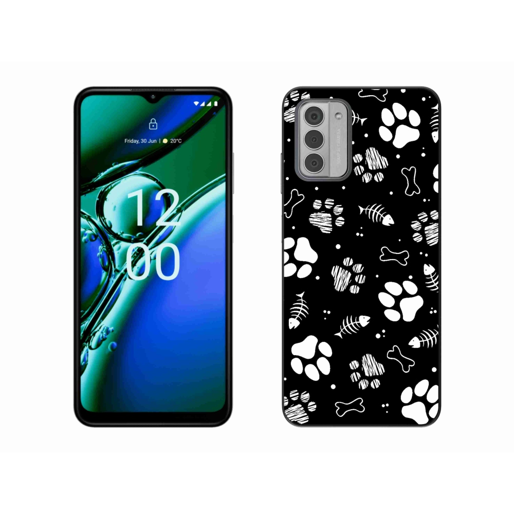 Zselés borítás mmCase a Nokia G42 készülékhez - kutyamancsok