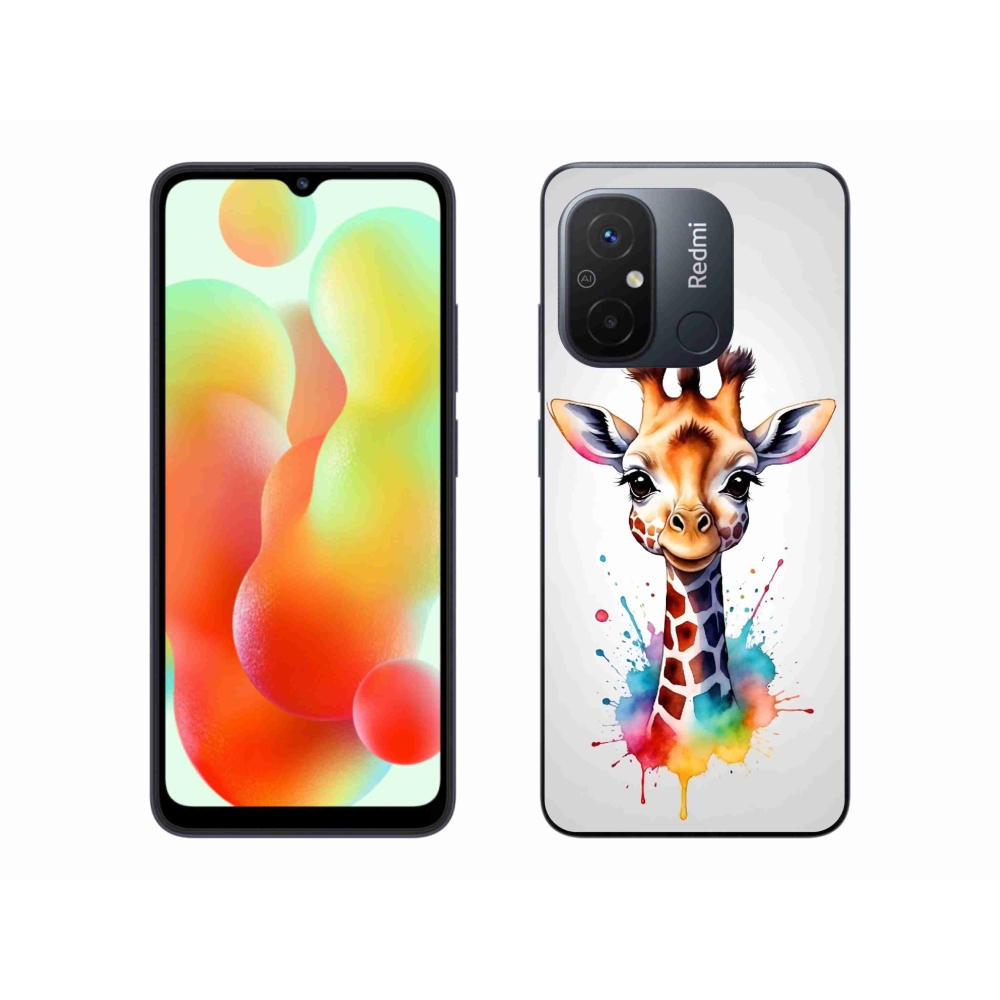 Gél borítás mmCase a Xiaomi Redmi 12C-hez - zsiráf 1