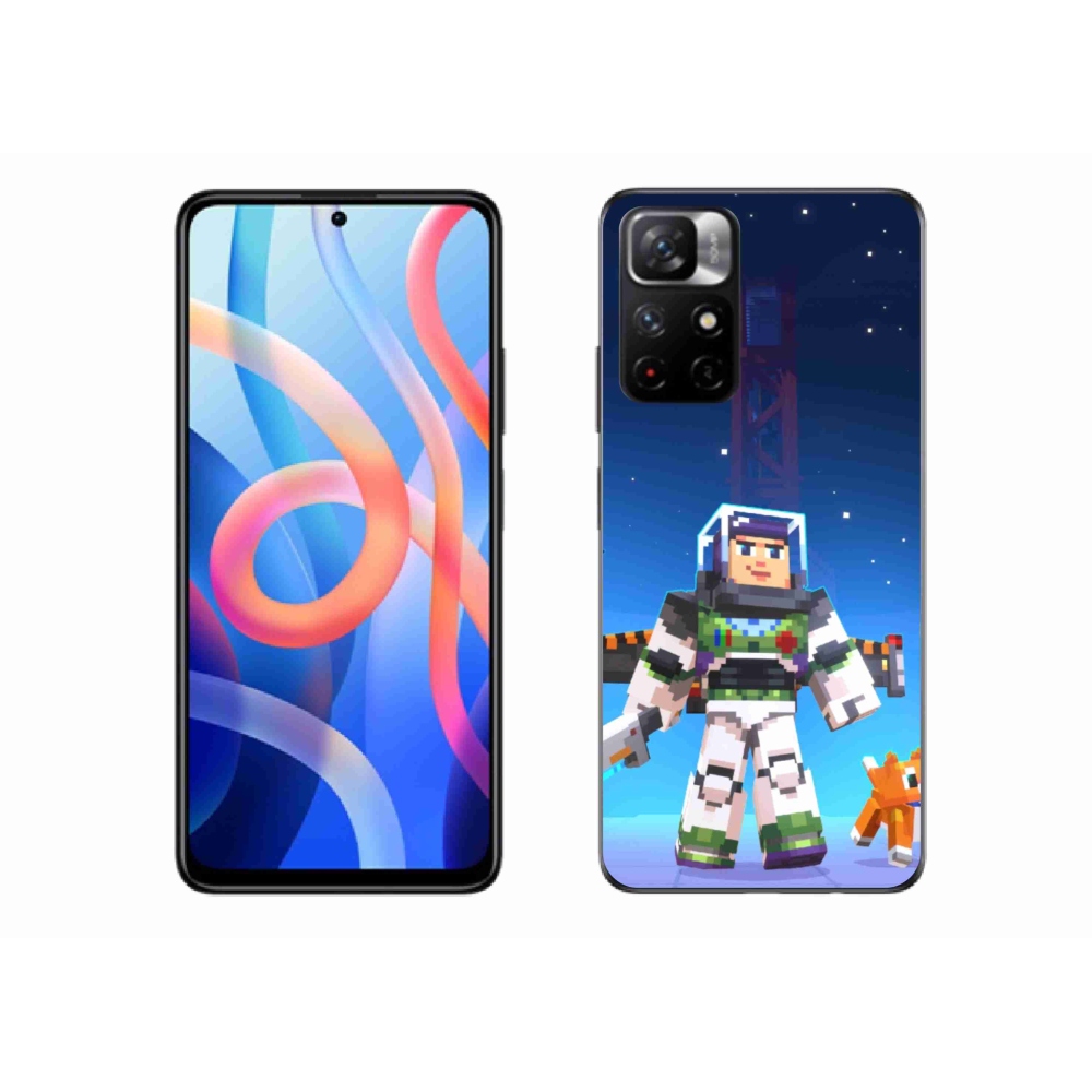 Gél borítás mmCase a Xiaomi Poco M4 Pro 5G számára - minecraft 2