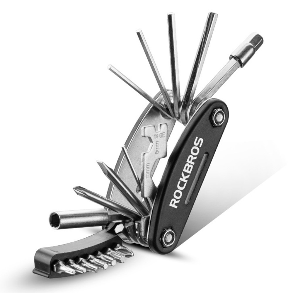 Kompakt 16 az 1-ben kerékpárszerszám a gyors kerékpárjavításhoz