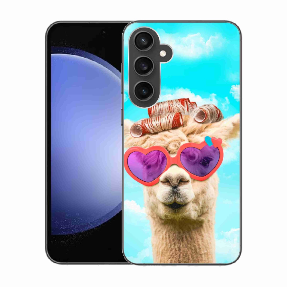 Zselés borítás mmCase Samsung Galaxy S23 FE készülékhez - szemüveges láma