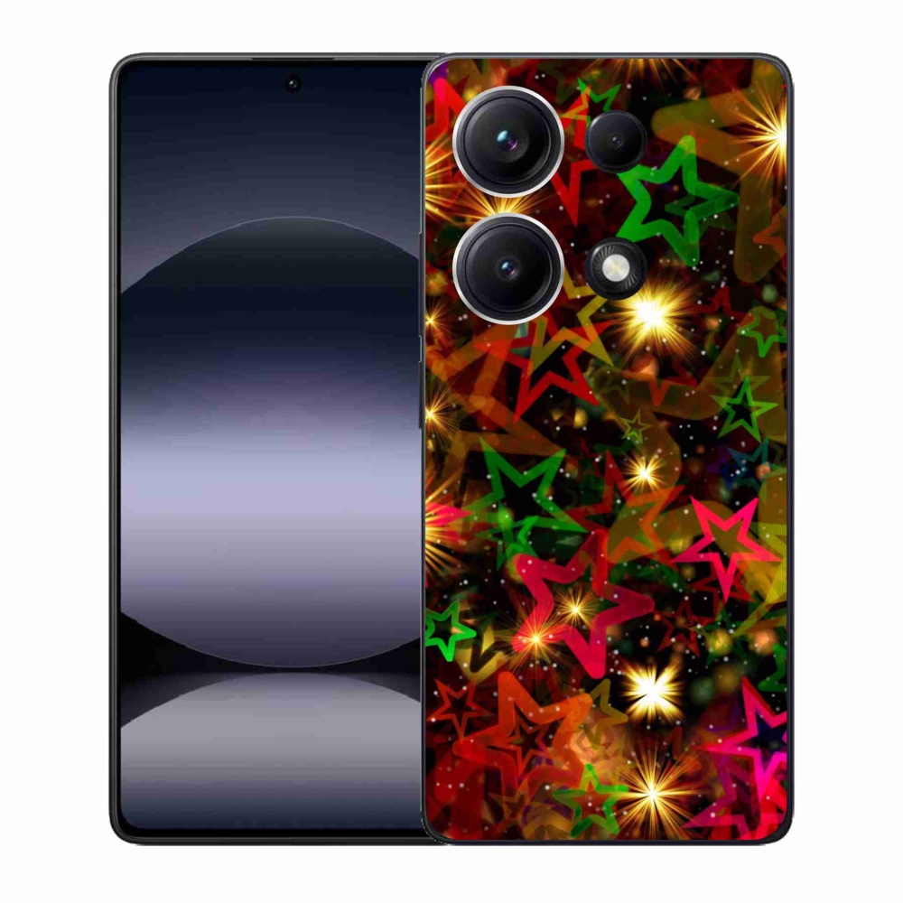 Gél borítás mmCase a Xiaomi Redmi Note 14S-hez - színes csillagok
