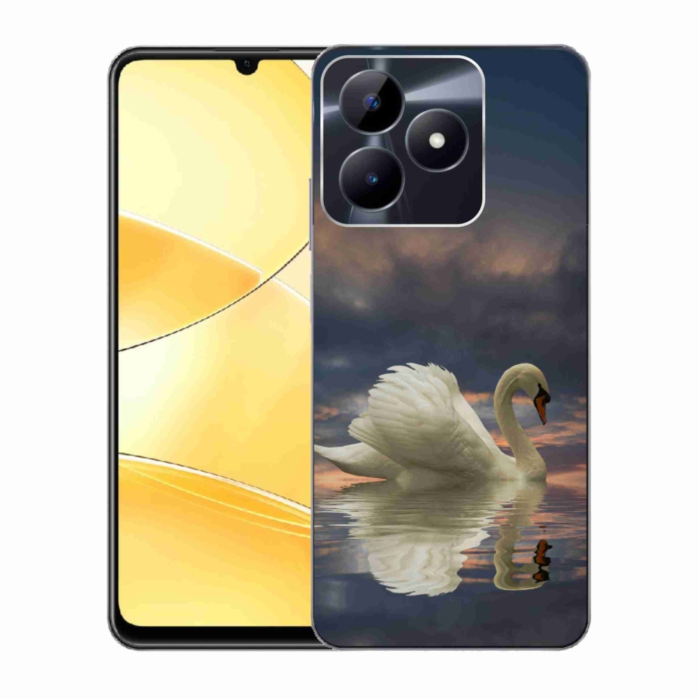 Zselés borító mmCase a Realme C51/C53 készülékhez - hattyú