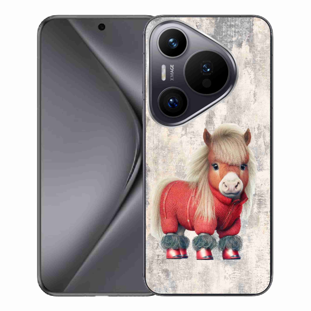 Zselés borítás mmCase a Huawei Pura 70 Pro - póni pulóverben