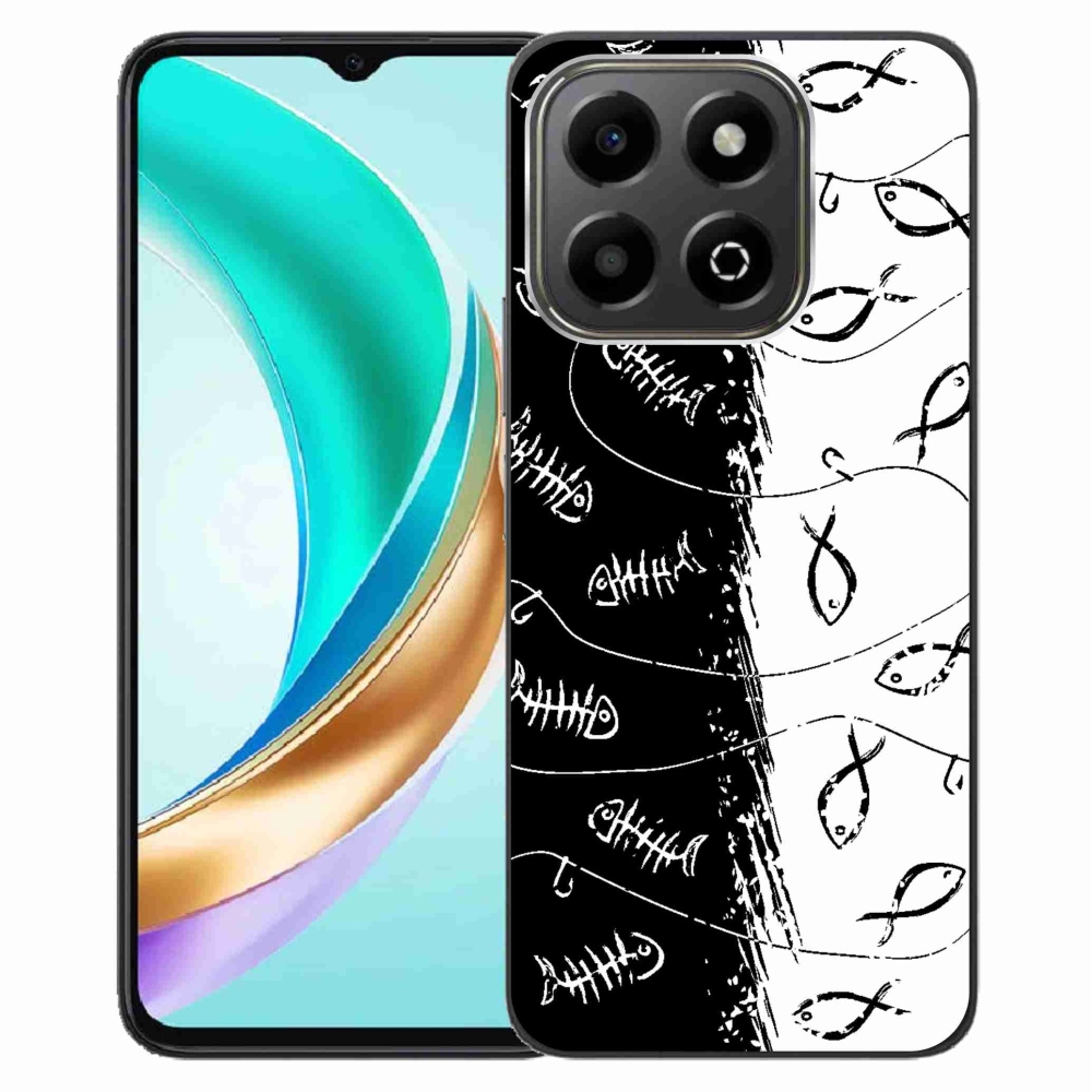 Zselés borítás mmCase a Honor X6b készülékhez - csontvázak és halak