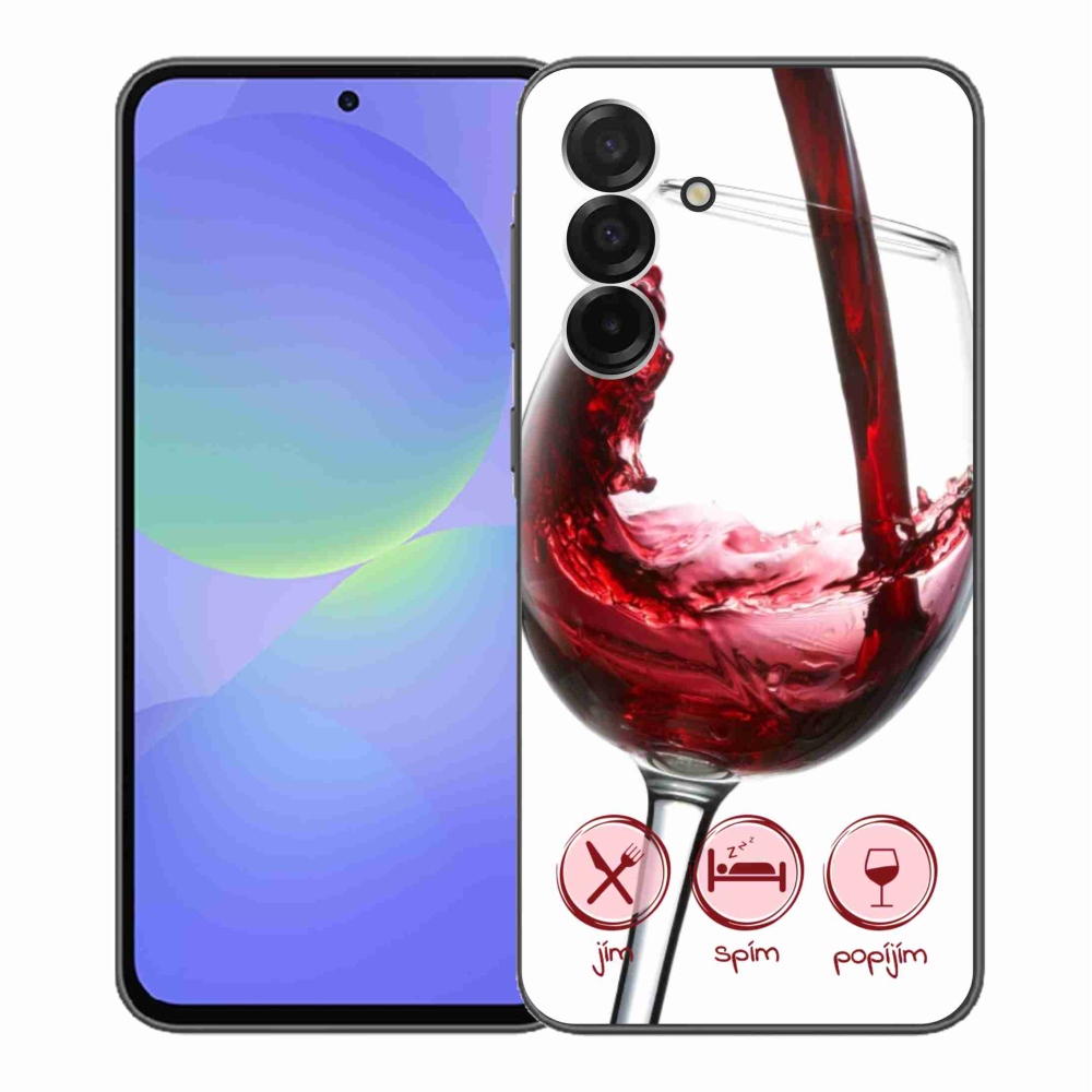 Zselés borítás mmCase Samsung Galaxy A36 5G - borospohár piros