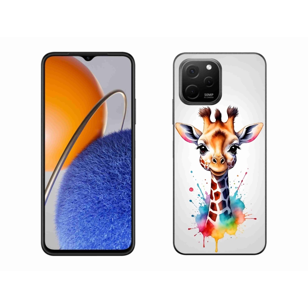 Gél borítás mmCase a Huawei Nova Y61 készülékhez - zsiráf 1