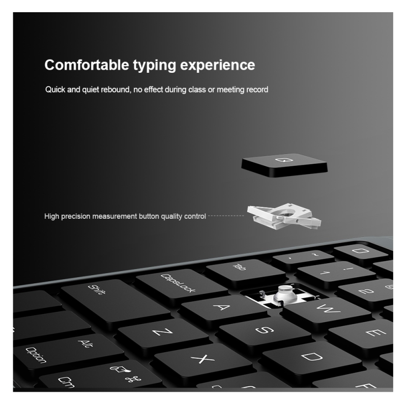 Nillkin Bumper Link billentyűzet tok (háttérvilágításos verzió) iPad Air 10.9 2020/Air 4/Air 5/Pro 11 2020/2021/2022 Fekete