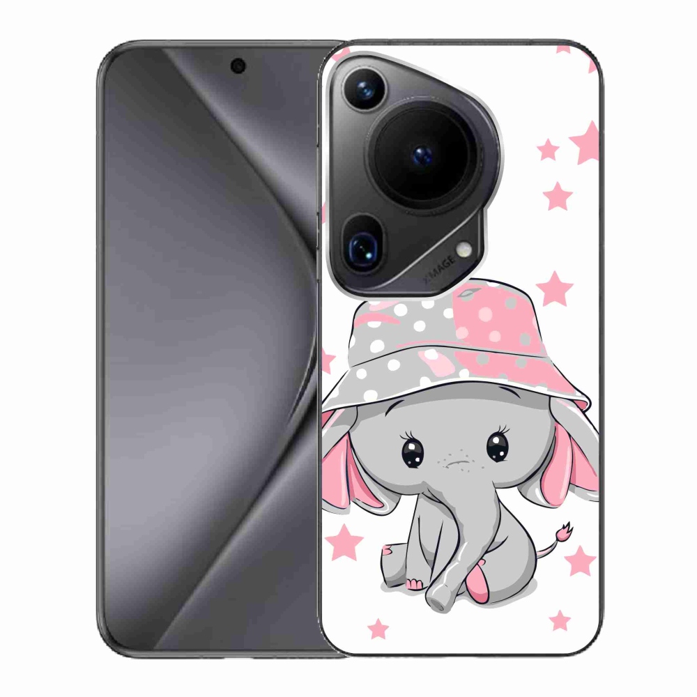 Gél borítás mmCase a Huawei Pura 70 Ultra készülékhez - rózsaszín elefánt