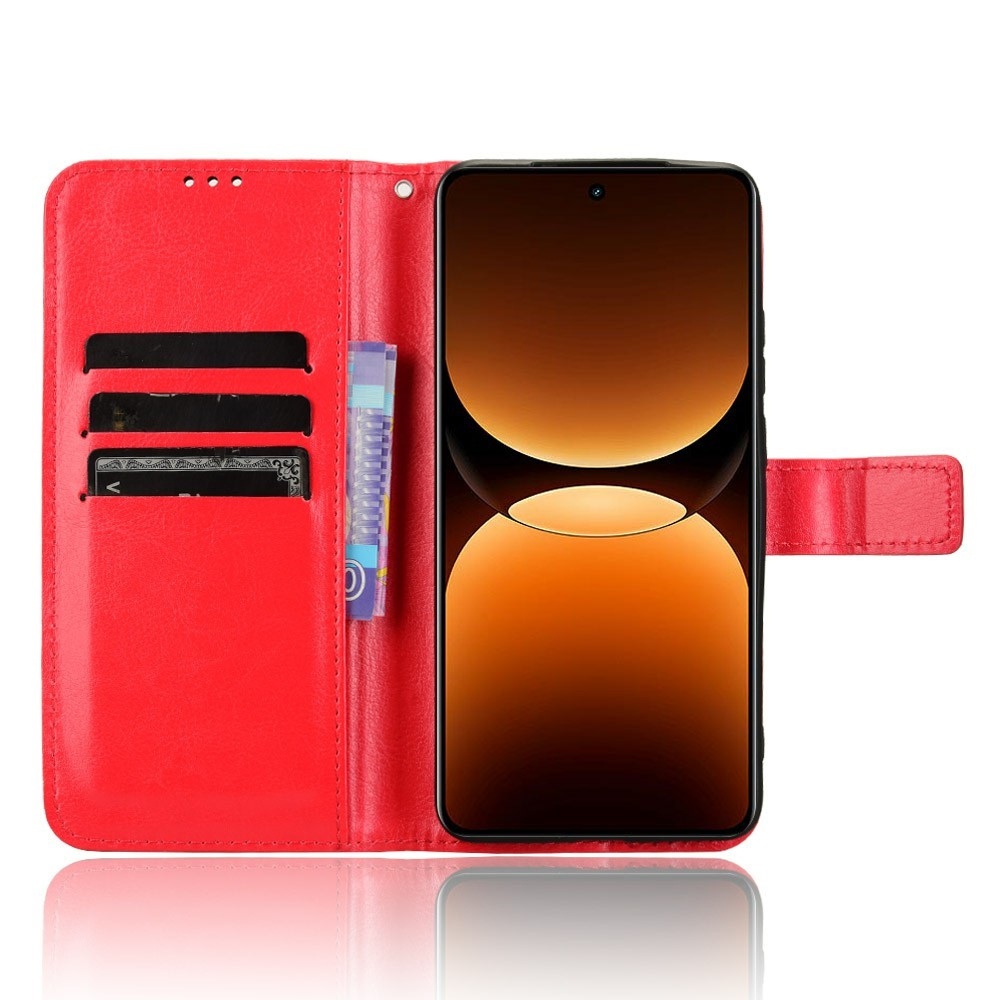 Őrült könyv tok a Realme GT 7 Pro 5G számára - piros