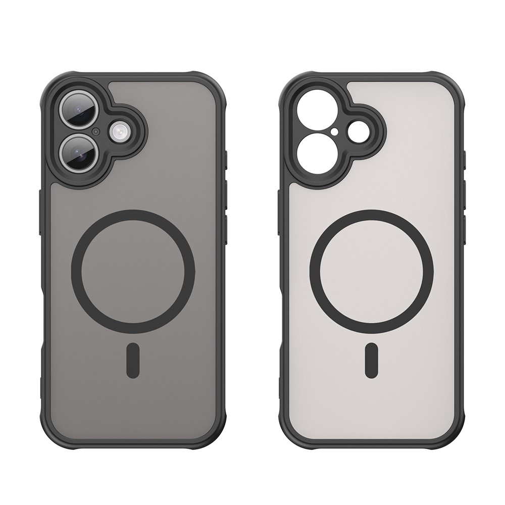 Matte zselés tok MagSafe-rel iPhone 17 készülékhez - fekete