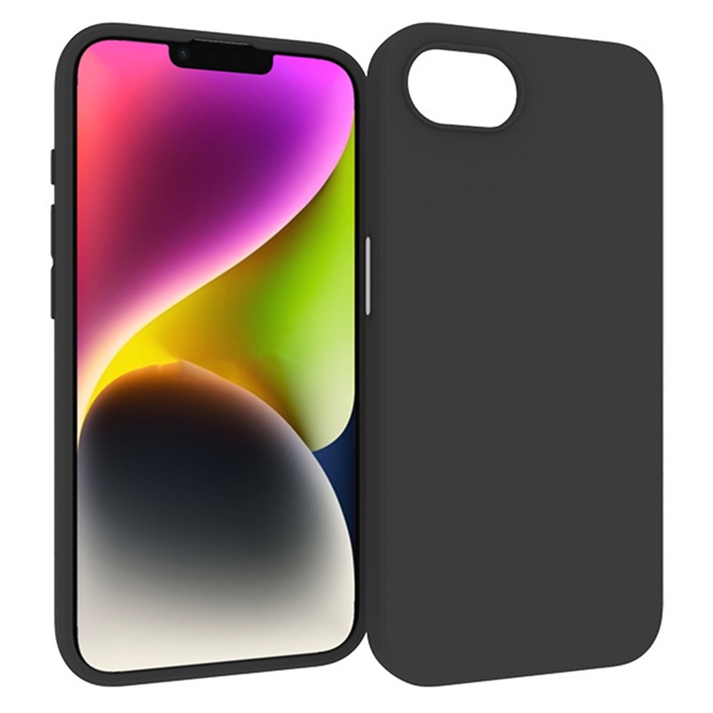 Matt zselés tok iPhone 16e készülékhez - fekete