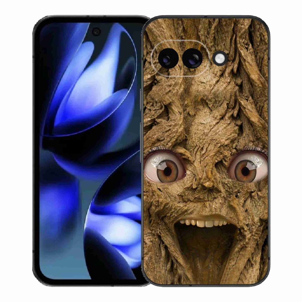 Gél borítás mmCase a Google Pixel 9a számára - boldog fa szemekkel