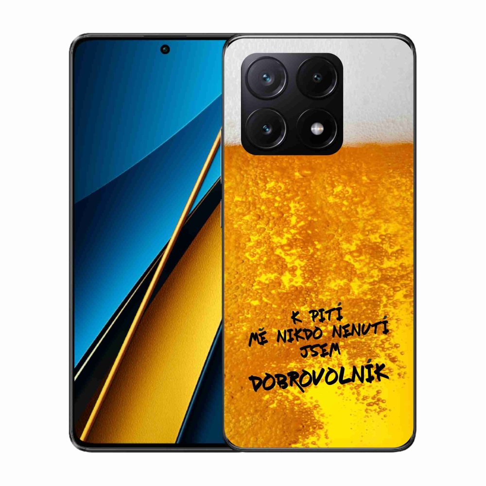 Gél borítás mmCase a Xiaomi Poco X6 Pro 5G számára - sör motívum 4