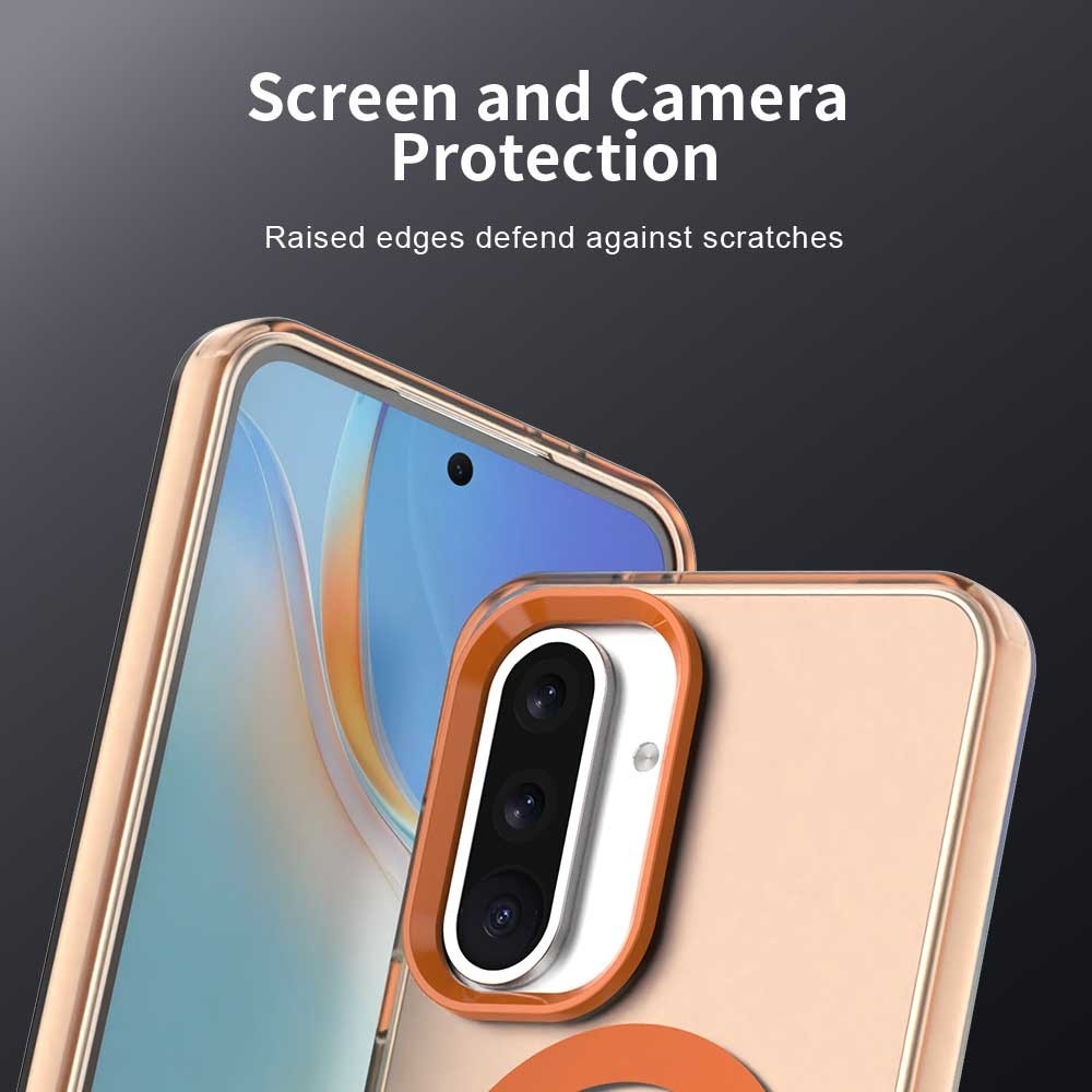 Candy zselés tok MagSafe Samsung Galaxy A36 5G/A56 5G - narancssárga színben